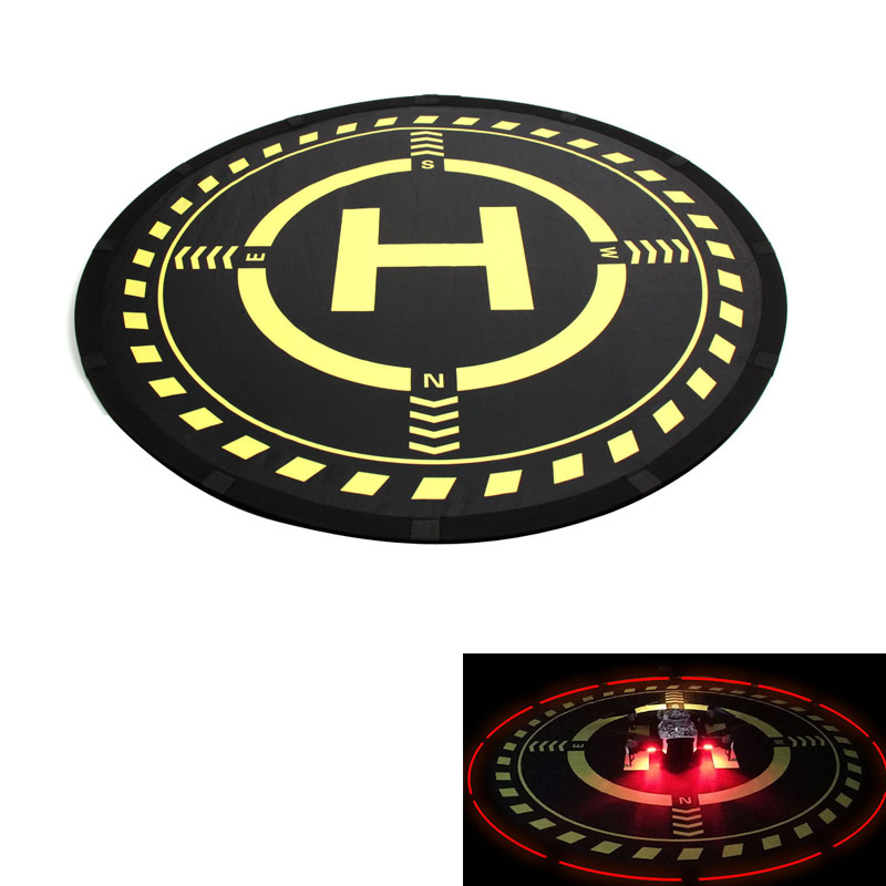 Drone Landing Pad - Drone ที่จอดรถผ้ากันเปื้อน Light Night Landing Light