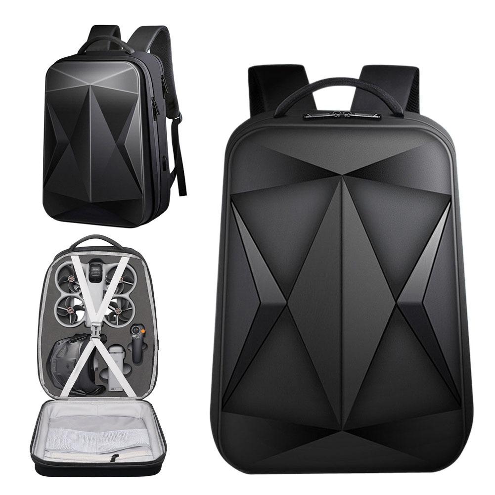 Drone Backpack - กระเป๋าเป้สะพายหลังแบบแข็งสำหรับโดรน DJI AVATA 360 ความจุขนาดใหญ่ กระเป๋าเก็บของแบบสะพายไหล่